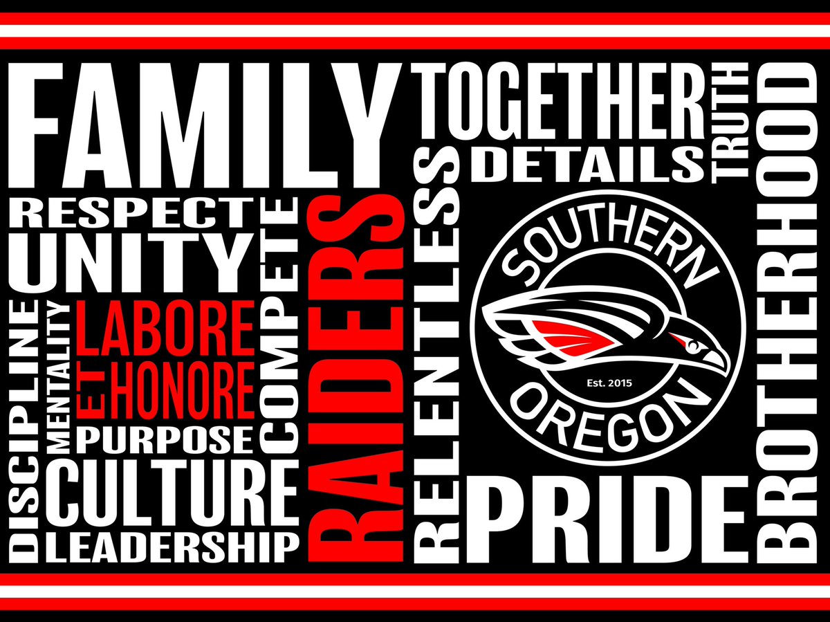 SOUMensSoccer's tweet photo. 🔴Family 
⚫️Unity 
⚪️Respect 
🔴Culture 
⚫️Purpose 
⚪️Leadership 
🔴Brotherhood 
⚫️Pride 
⚪️Truth 
🔴Relentless 
⚫️Purpose 
⚪️Together 
🔴Discipline 
⚫️Compete 
⚪️Details 

RAIDERS!!!!!

#LaboreEtHonore https://t.co/ld9UuHtAQx