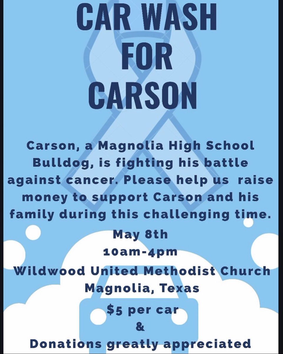 magnolia_cheer's tweet photo. Magnolia! Let’s get together and show Carson how much his Bulldogs are behind him in his fight against cancer 💙 we can’t wait to see you THIS Friday! https://t.co/UQs4xVbw1O