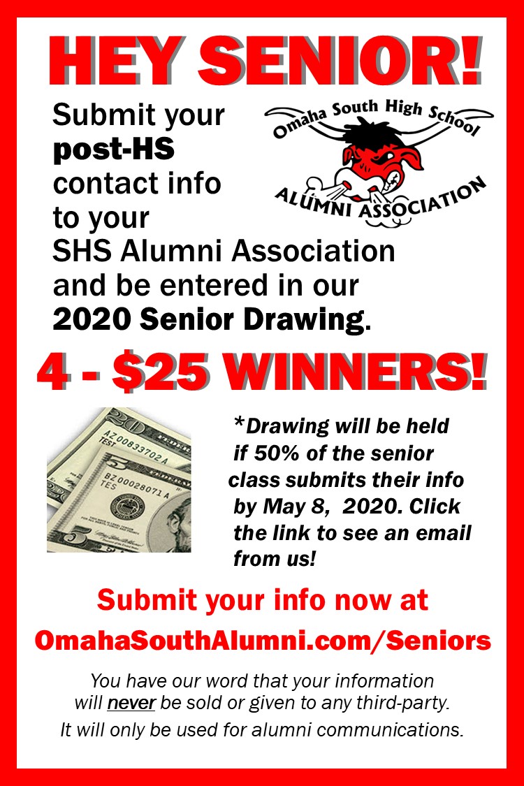 Calling all 2020 Omaha South High seniors! Check out this special message from your alumni association! 
conta.cc/3bcCGIS     #OnceaPackerAlwaysaPacker  <a href="/OPS_SouthHigh/">South High</a>  @CounselingSouth
