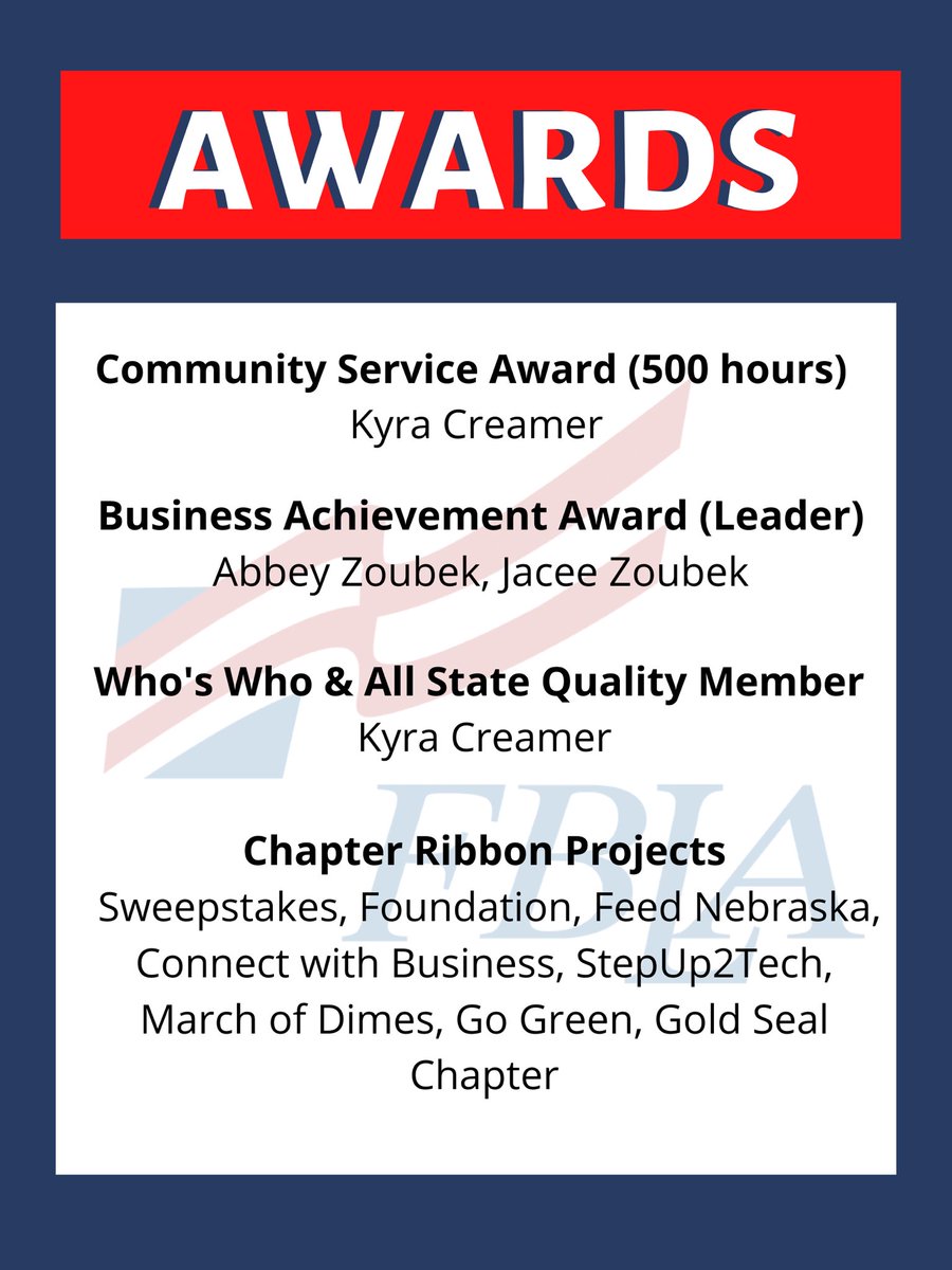 Congrats to these members and the Dorchester FBLA chapter on the many achievements they have earned and been recognized for!!
