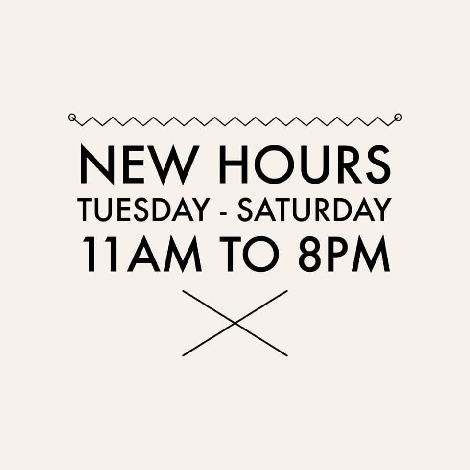 While our dine-in is still closed, our restaurant hours are a lil' different. We'll be back to your regularly scheduled programming soon. Stay tuned for our post-quarantine Opening Date! 🎉