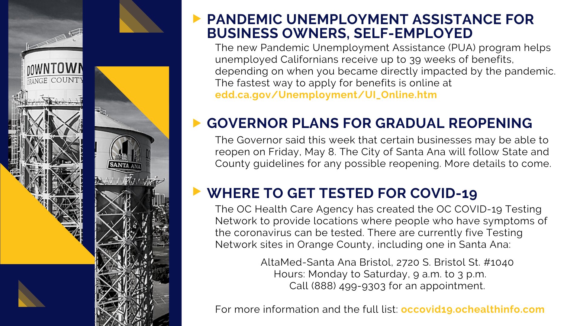 City Of Santa Ana Today Ochealth Reported A Total Of 2 873 Confirmed Cases Of Covid 19 In Orange County And 433 Cases In Santa Ana The California Department Of Public Health