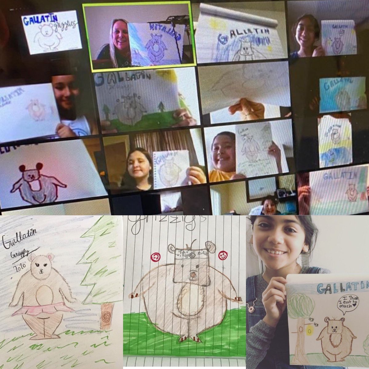 dusdSTEAM's tweet photo. We have school spirit in Downey Unified! Here are some amazing mascot drawings done during zooms or from video STEAM lessons. Message us for links #remotelearning #remoteartlesson  #directeddrawing 💡🎉 https://t.co/XEY47h8IPe