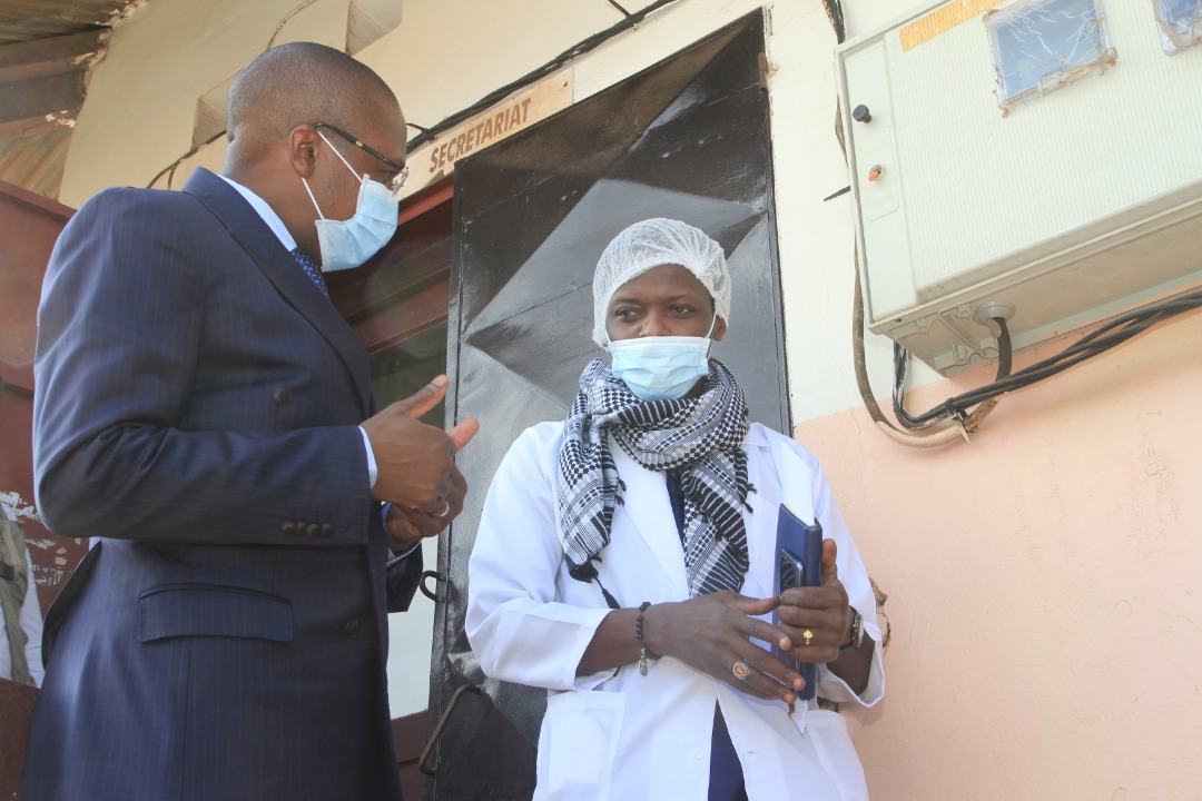 Functioning of health facilities in times of crisis Covid-19:  The Minister of Public Health visits the District Hospitals of Djoungolo and Efoulan today, May 5, 2020.