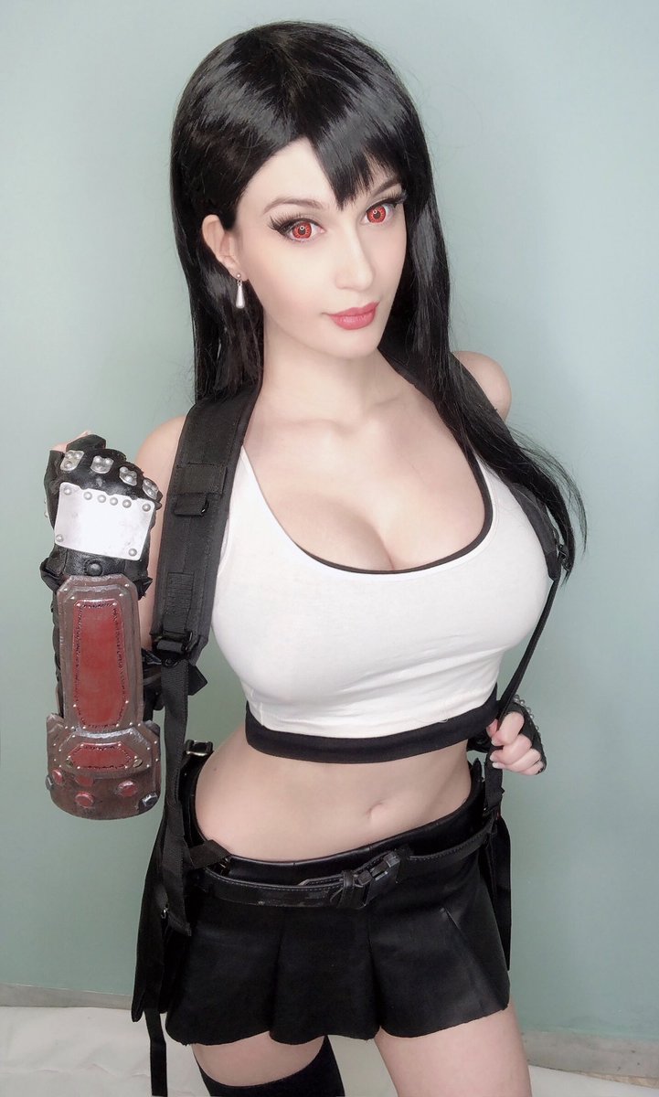 Merylsama's tweet photo. Tifa!! Remake or Lingerie?? 
600 RTs for Video❤️

https://t.co/bIbZo0hlk8 
Join TIER 3, get both full sets and more this month!! https://t.co/Kf6GyT8lDA