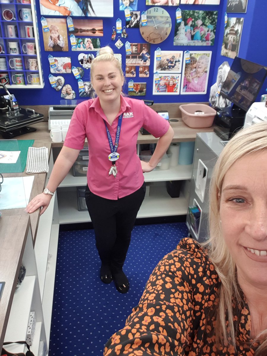 Say cheese! Social distancing with our wonderful manager Laura from Wigan Asda.