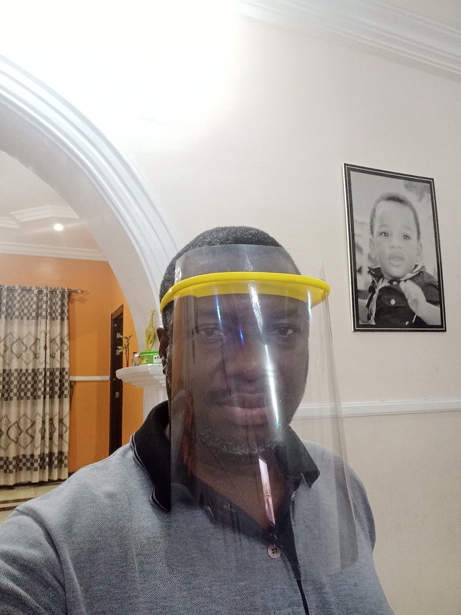 nerodear's tweet photo. Covid-19 Face Shields proudly made in Nigeria by Rinno. Protect yourself against the virus, use full face protection shields. Get in touch if you need one....#Hospitals #COVID19Nigeria #COVID19 #portharcourt #Lagos #channels #NTA #NigeriaNews https://t.co/cjeBOAMo77