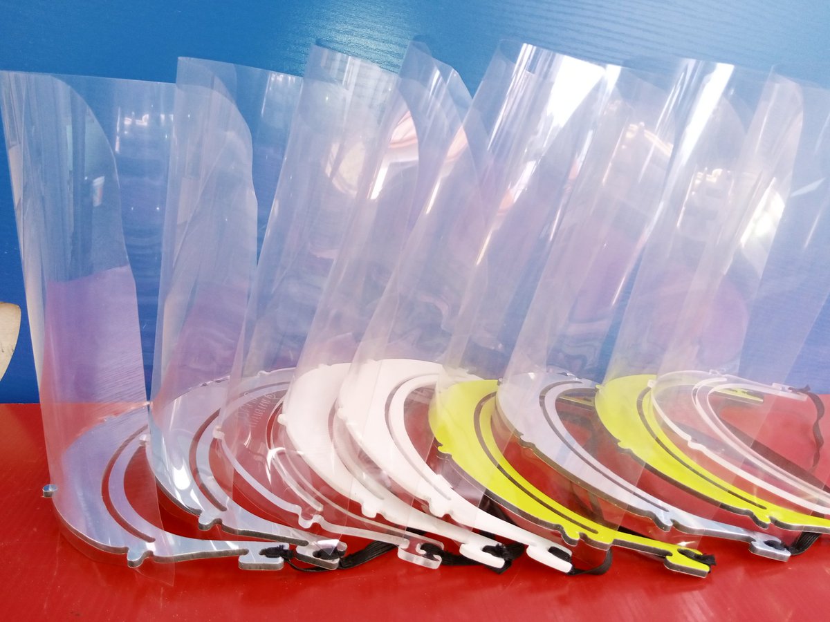 nerodear's tweet photo. Covid-19 Face Shields proudly made in Nigeria by Rinno. Protect yourself against the virus, use full face protection shields. Get in touch if you need one....#Hospitals #COVID19Nigeria #COVID19 #portharcourt #Lagos #channels #NTA #NigeriaNews https://t.co/cjeBOAMo77