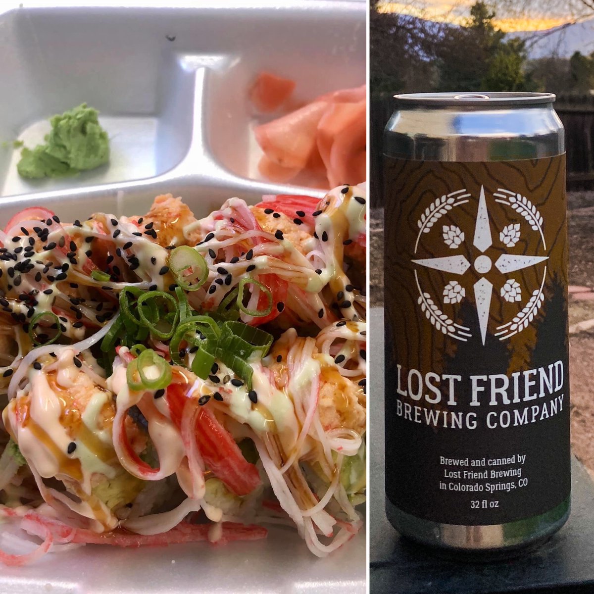 Come and get your sushi fix from Roc and Ro Sushi On The Go and be sure to grab a crowler of the Currant Mood Sour while you can! 🍻 🍣 ☀️ Roc and Ro is here 4 to 7 tonight.