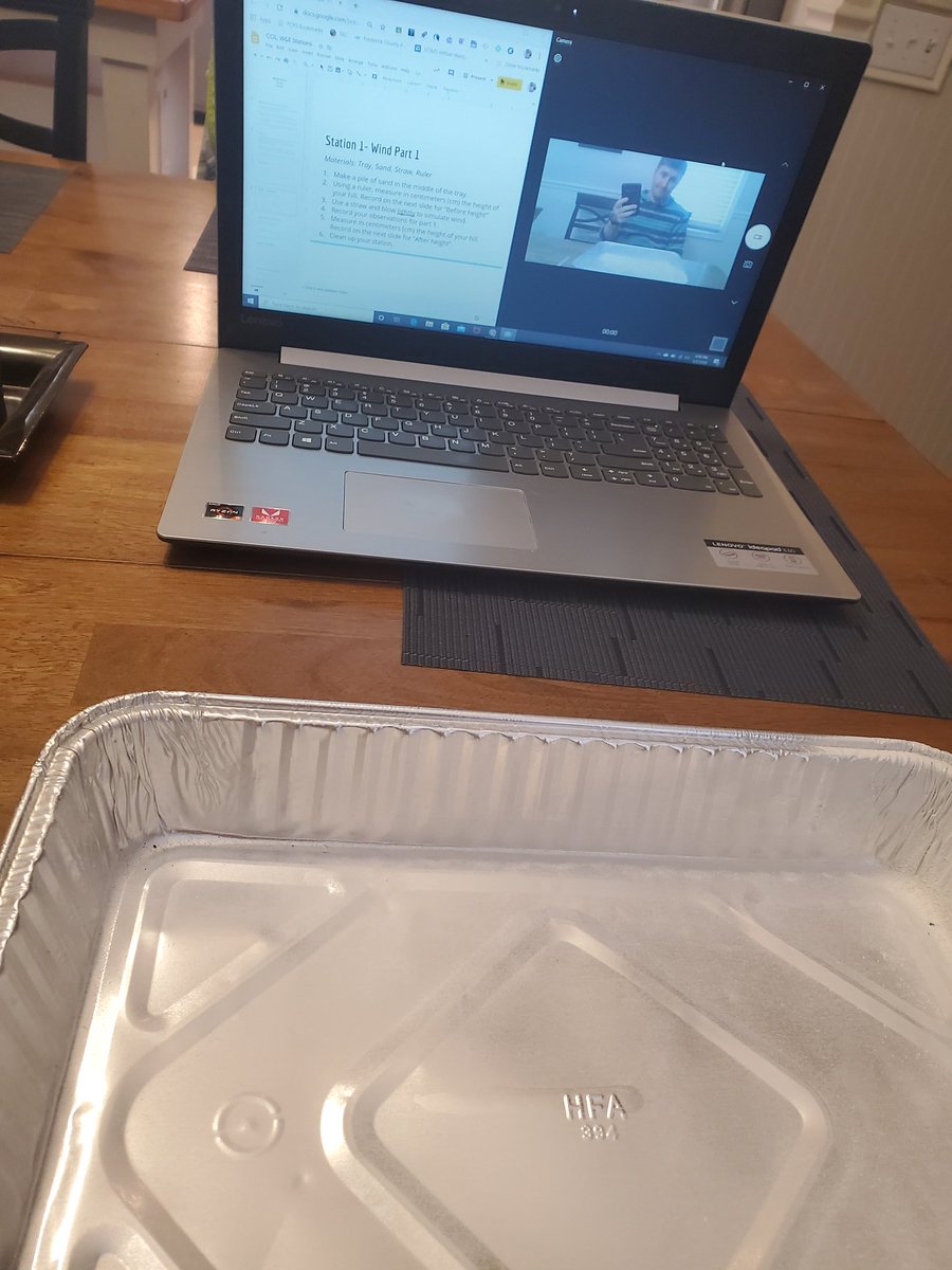RidenourEAATS's tweet photo. Student missing out on labs? Nope, we just figure out how to do some "at-home" labs instead. #weatheringanderosion #athomelabs #prettysureIhavebloopers https://t.co/dZYbMyXDLl