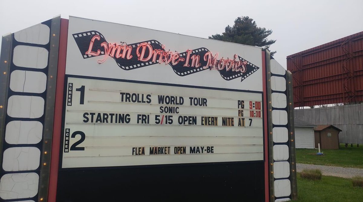 LynnAutoTheater's tweet photo. We are excited to announce we will be open every night beginning Friday, May 15th at 7 PM! 🎉 
Please check our Facebook page, website, or call our number for more important information to keep our employees, your family, and everyone safe! https://t.co/MMdGMDO5l4