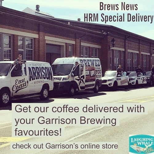 Check out <a href="/GarrisonBrewing/">Garrison Brewing Co.</a>'s  on line store and you can get our coffee AND their beverages delivered for free by these dudes! #localsupportinglocal #stayhome