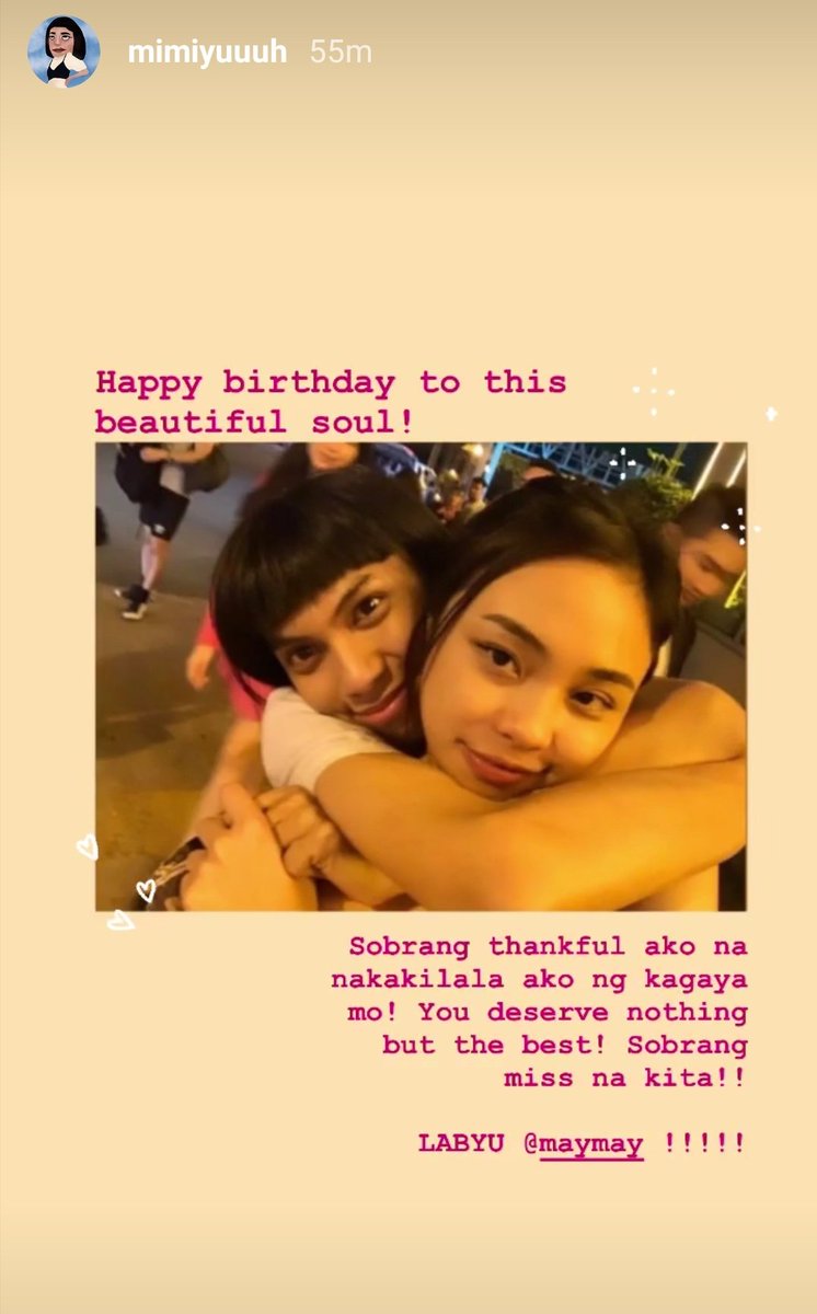 Blessy0428's tweet photo. Ayie mas kinilig p ako sa bgong Mag soul sisters n to HAPPY BIRTHDAY MAYMAY #MiMay is real https://t.co/NBVPktuWo8
