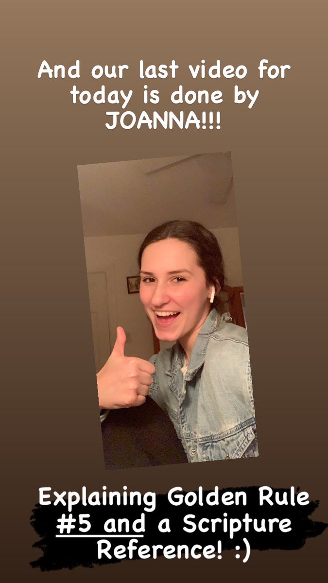 ACSJackDotOrg's tweet photo. And our last video for today completes our Golden Rules series with Scripture referencing by Joanna! #CEW2020 #mhweek2020 https://t.co/DUFg2sqwZb