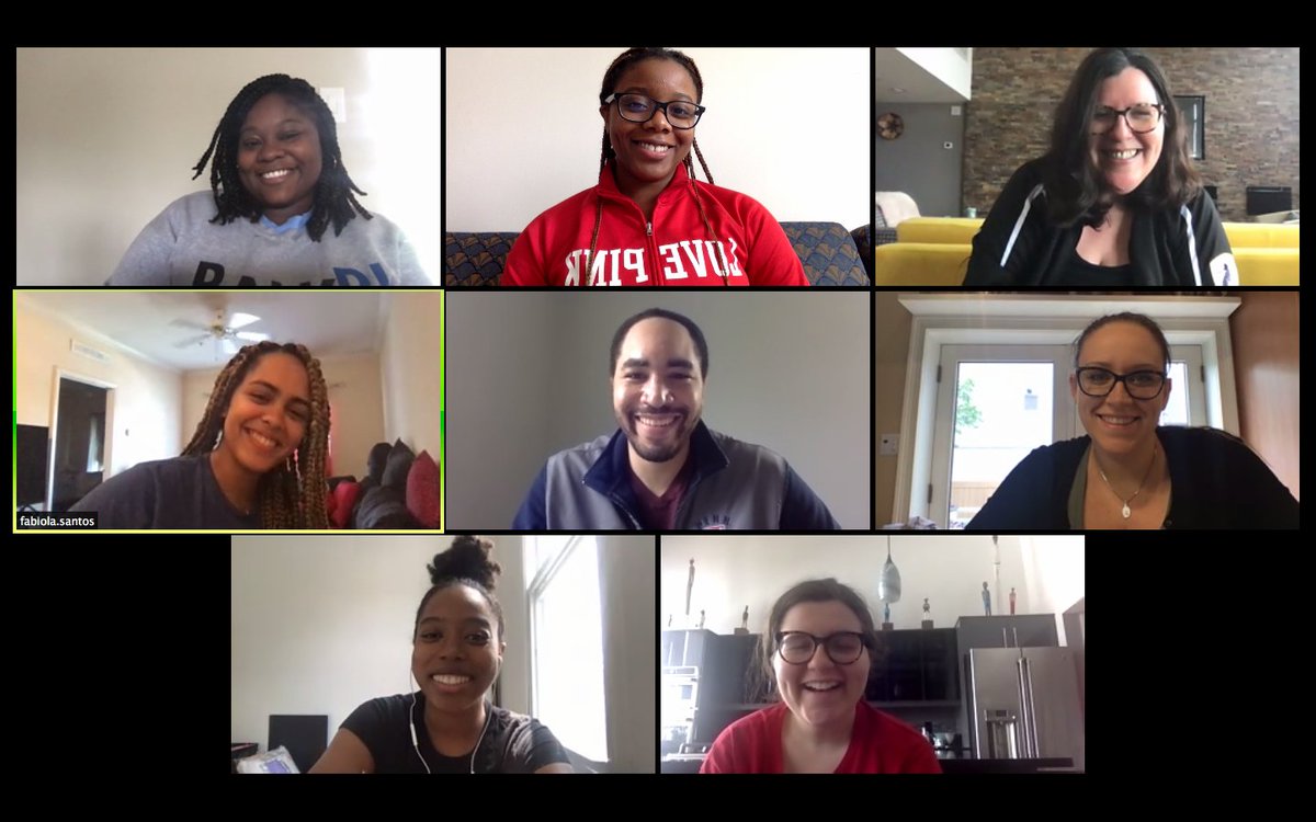 marybethgasman's tweet photo. Thx to  @fabiolasantos44 for hosting #charades for our #team today! Hilarious and so much fun!! @CenterForMSIs @SDPInstitute @RutgersGSE @RutgersU #workfromhome https://t.co/49z66tQ3XA