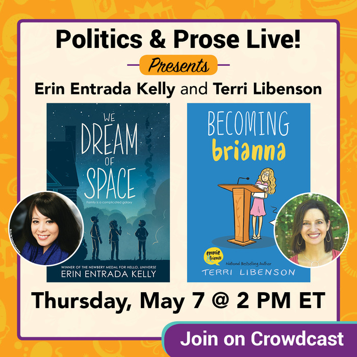 HarperKids (@harperchildrens) on Twitter photo Join <a href="/erinentrada/">Erin Entrada Kelly</a>, author of WE DREAM OF SPACE, and <a href="/terrilibenson/">Terrilibenson</a>, author of BECOMING BRIANNA, for a <a href="/PoliticsProse/">Politics and Prose</a> LIVE! event on Thursday, May 7 at 2PM ET!
Sign up at crowdcast.io/e/erin-entrada… Join <a href="/erinentrada/">Erin Entrada Kelly</a>, author of WE DREAM OF SPACE, and <a href="/terrilibenson/">Terrilibenson</a>, author of BECOMING BRIANNA, for a <a href="/PoliticsProse/">Politics and Prose</a> LIVE! event on Thursday, May 7 at 2PM ET!
Sign up at crowdcast.io/e/erin-entrada…
