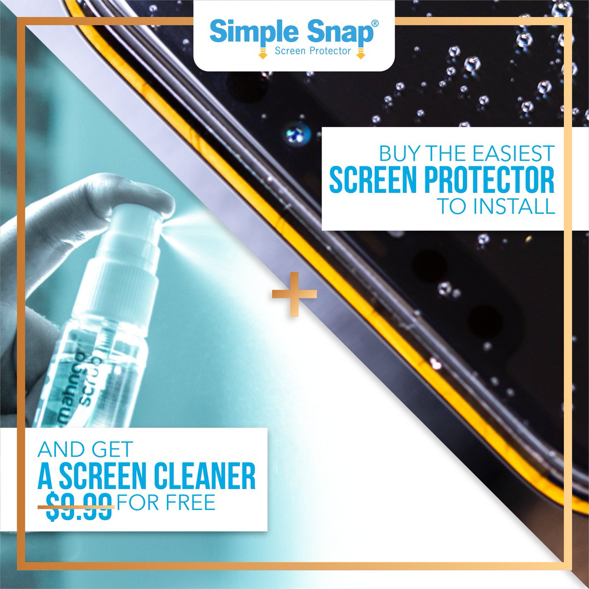 simplesnapit's tweet image. ❤️ Get ready and get now a gift for your mom!!❤️
Buy an screen protector and get a
screen Cleaner for FREE 
Shop now at: simplesnap.com 
#MothersDay2020 #SimpleSnap #EasiestToInstall