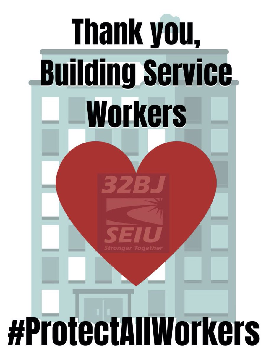 FrontusAD46's tweet photo. Building service workers are on the front lines of this crisis providing the essential services we need to keep our city safe and secure. Let's stand with them today and every day. #ThankEssentialBuildingWorkers #ProtectAllWorkers @32BJSEIU https://t.co/5E2MGacqWI