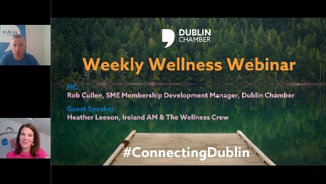 Thanks to Heather from <a href="/Wellness_Crew/">The Wellness Crew</a> who joined me today for our weekly <a href="/DubCham/">Dublin Chamber</a> wellness webinar , here is the full 30 minutes recording register.gotowebinar.com/recording/1815…