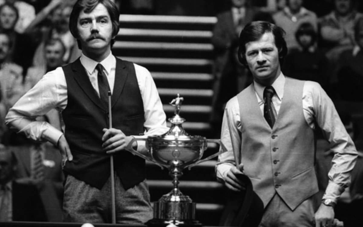 Connorjm3's tweet photo. 40 years ago today @CliffThorburn became snooker World Champion bearing Higgins 18-16! We had hoped to celebrate the anniversary tonight in the Stephens Green Club Dublin with Cliff &amp; @dennistaylor147 &amp; the visiting ISL members. Next year for sure! #legend #worldsnookerchampion https://t.co/aeu7sP4S85