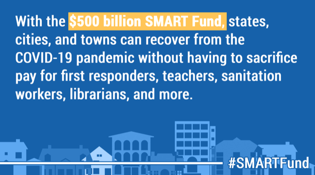 SenatorMenendez's tweet photo. At a moment when their jobs have never mattered more, the reality is there may not be enough money to pay police officers, firefighters, paramedics, teachers, or sanitation workers.

Thank you for supporting the #SMARTFund!
@RaviBhalla @MayorCahill @andresayegh @Mayor_Giacobbe https://t.co/fCB9tQrsO9