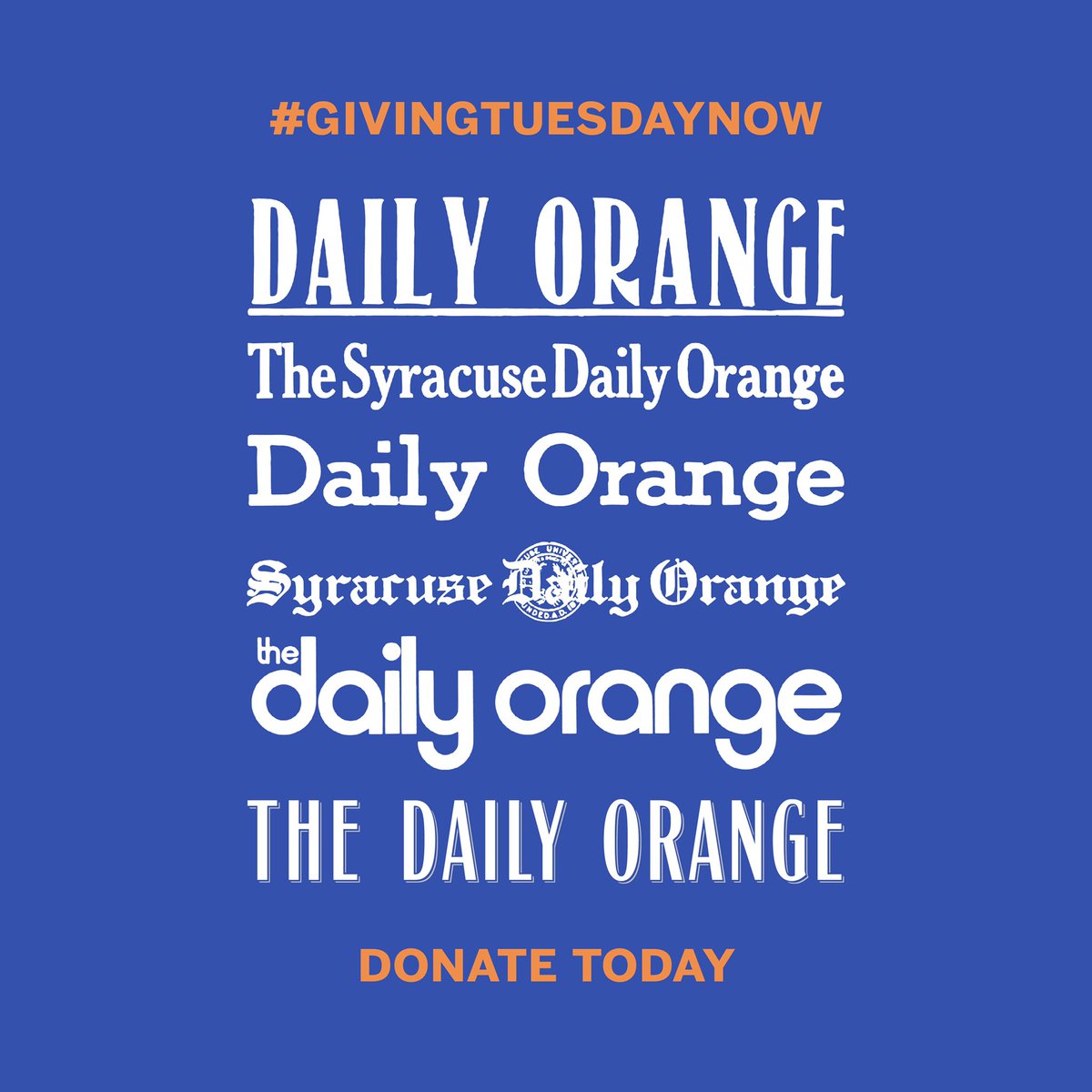 In case you haven’t heard, this nonprofit newsroom is pretty awesome. But it needs your help to keep delivering 🆓 news during the pandemic and beyond. #GivingTuesdayNow 

Here’s how to help: donate.dailyorange.com