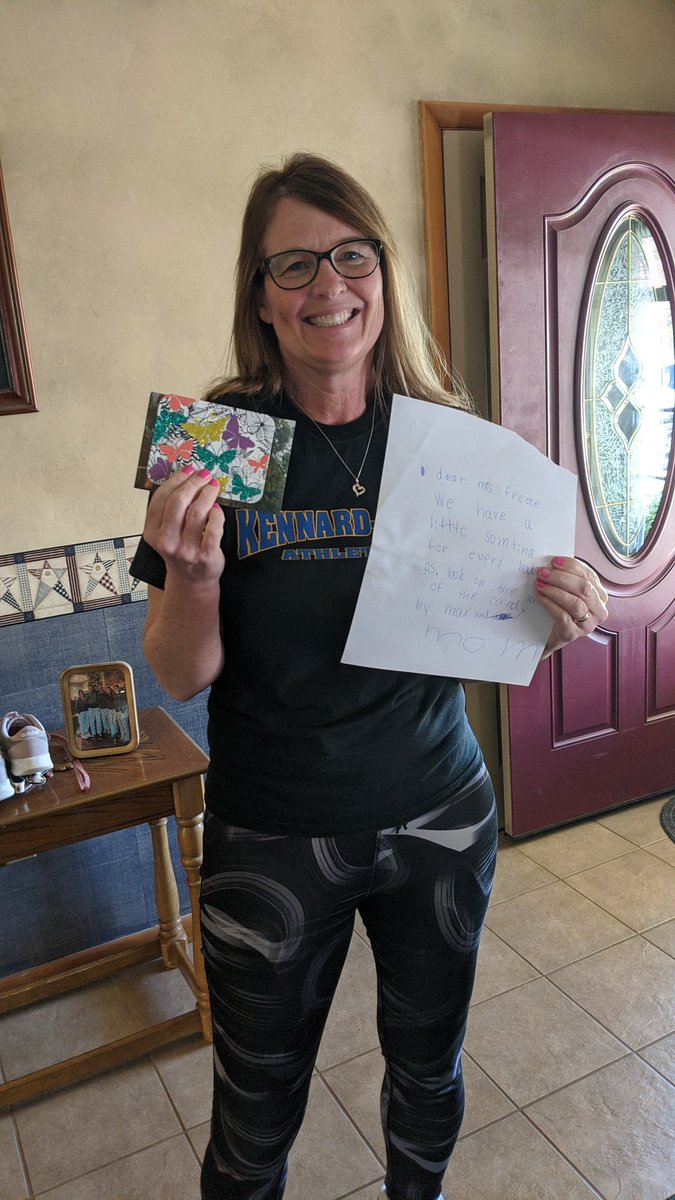 freese816's tweet photo. Receiving letters and being on Google meet with my students makes me smile!
#missingmystudents
#missingmycoworkers
@FawnArea https://t.co/HT42BVj8KH