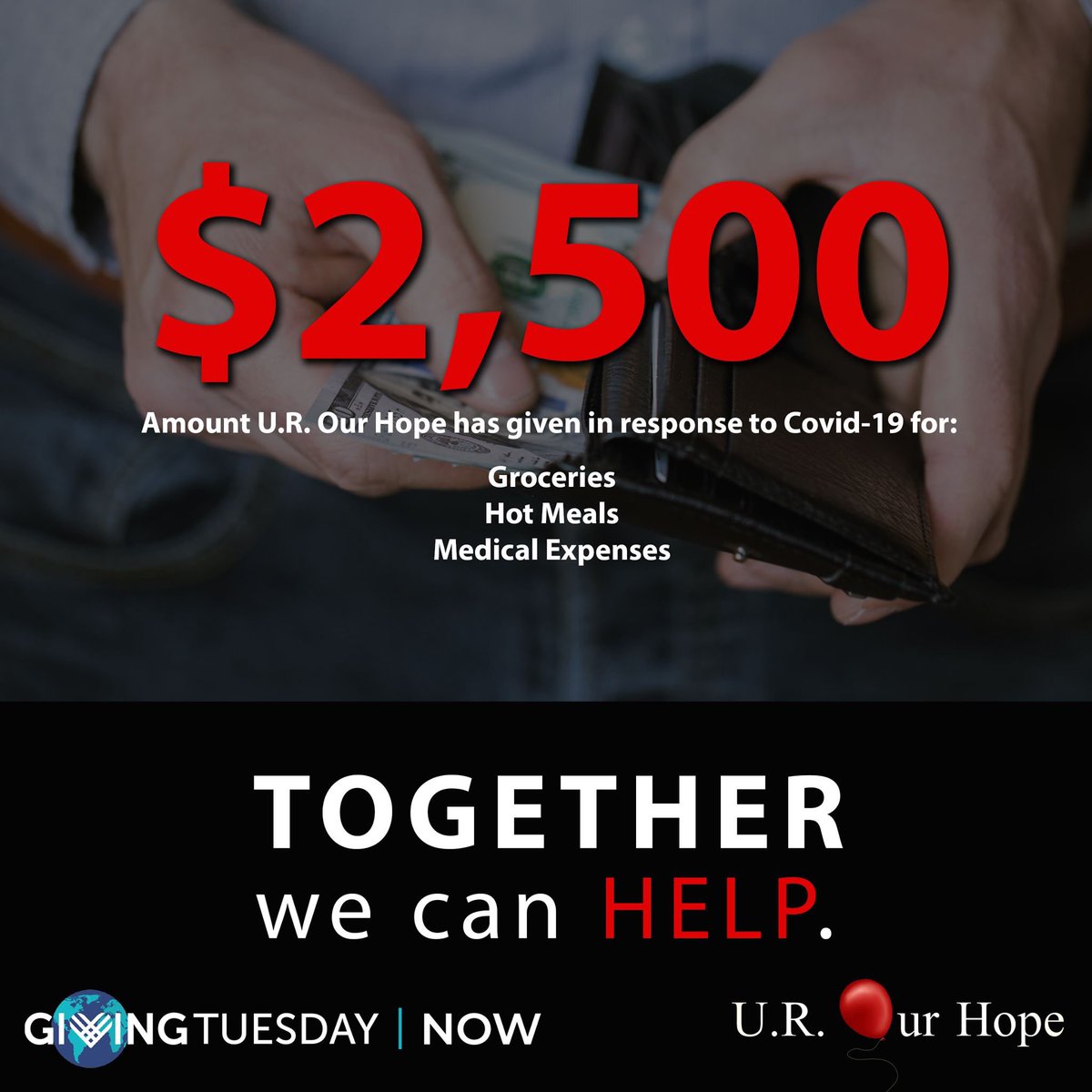UROurHope's tweet photo. These are some ways U.R. Our Hope is helping in response to the Covid-19 Global Pandemic. All donations received today help us continue those efforts as the needs of our families continue to rise. #GivingTuesdayNow 

Donate now: https://t.co/346sz6gpLE https://t.co/ckHGjwGapj