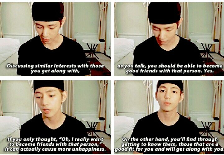 When an introvert Army asked Taehyung for a friendship advice as they had difficulty talking with ppl & Tae told them this: