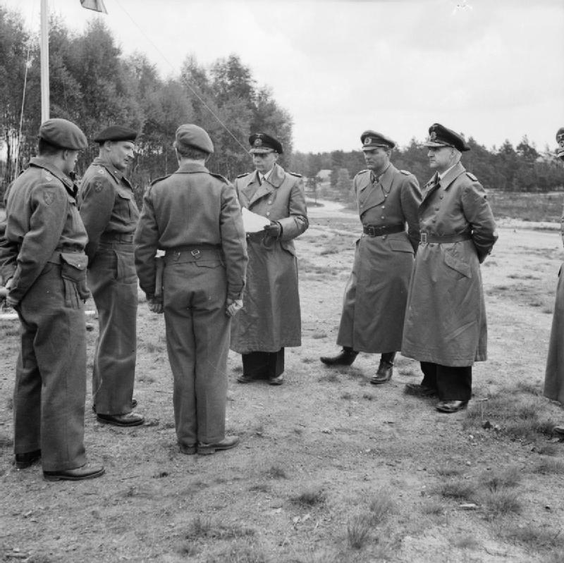 Good morning all & by this time 75 years ago, Field Marshal Montgomery had taken the surrender of the German higher command in Northern Germany, Denmark, and Holland at Lüneberg Heath & much of WWII in the West had ended.  #VEDay75