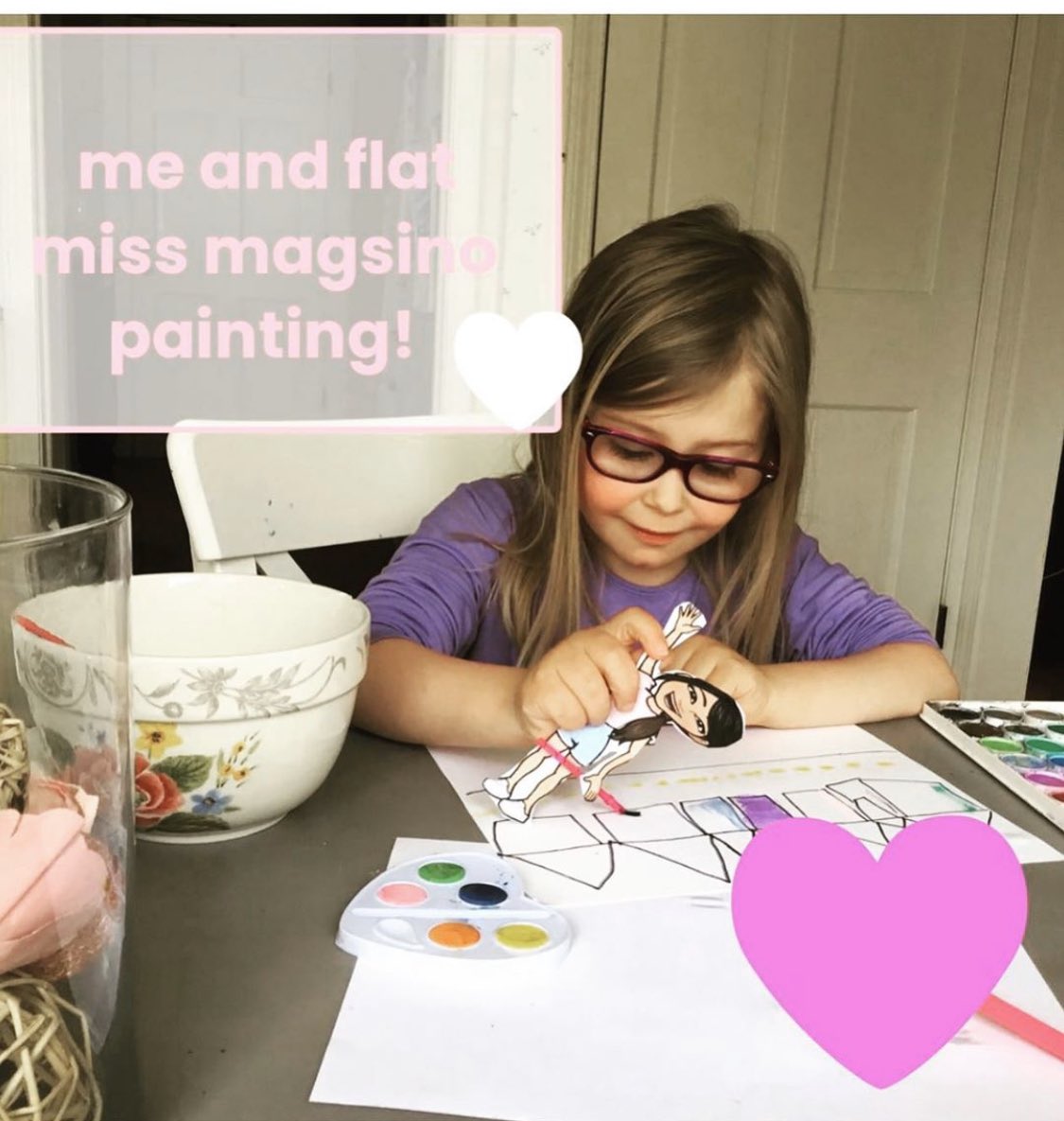 #FlatMissMags has been so motivating for the kiddos! They love sharing their learning and taking her on different adventures! #connections #lb65