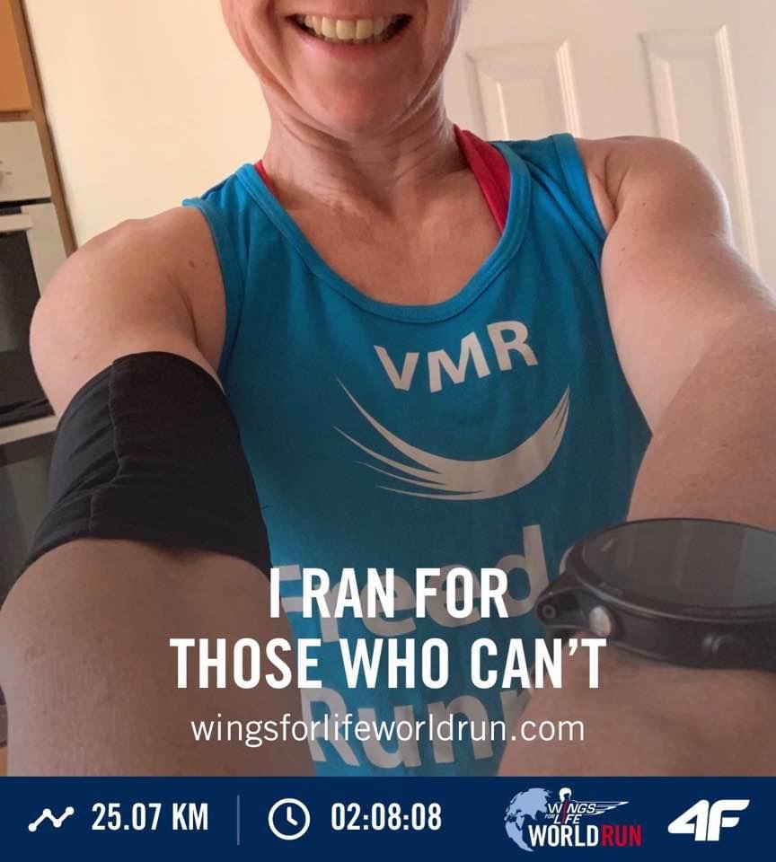 Ontrackphysio's tweet photo. 31 years ago I started my Physio career at the RNOH Stanmore spinal injuries unit. Iโve seen first hand how devastating and life changing SCI is. Sunday I ran Wings for life worldrun for SC research for one of the most inspiring ladies Iโve ever met @ClaireDanson #doitfordanson https://t.co/auhR1T0kTO