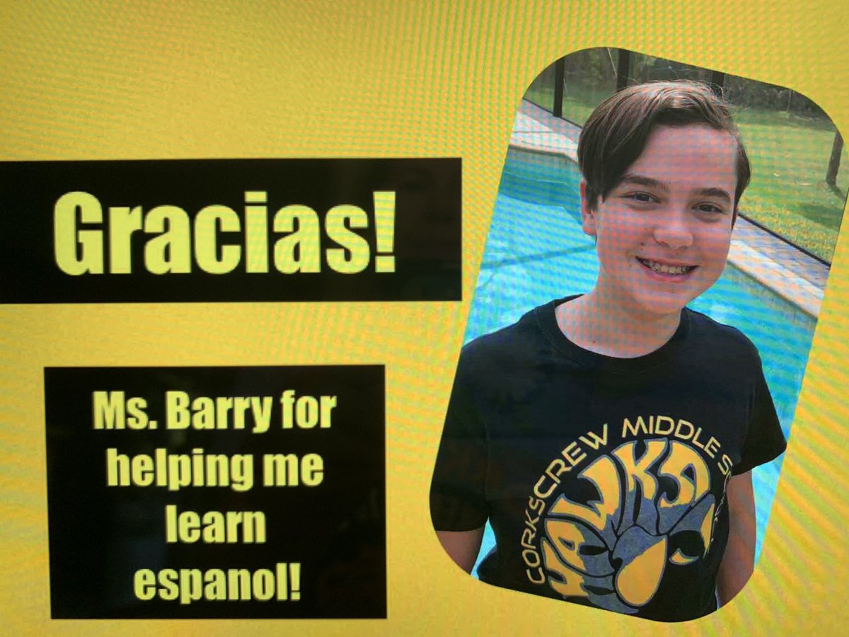 SaraBarry2017's tweet photo. I miss my students and cherish all the kind messages during Teacher Appreciation Week.  Muchas gracias a ti, Corey! @collierschools @CorkscrewMiddle @CESCorkyBear #CCPSProud https://t.co/PPhWoKTM2t