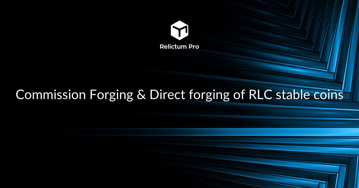 #Stablecoin #RLC is the main coin of the #RelictumPro network, the issue of which is built on the #forging of coins. Forging model provides two options for the emergence of coins: Commissioning Forging and Direct Forging. Read more: relictum.pro