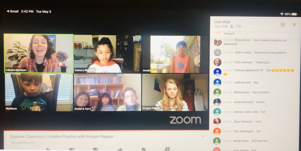 PriyaniMalik's tweet photo. #HiddenPlastics with @Imogennapper and Samaraโs write-up on the session. One of her favourites she says! @NatGeoEducation #zoom #ExplorerClassroom #YouTube. Thanks Celeste Harrison for always being a great host! https://t.co/G4ZKjBCe8F