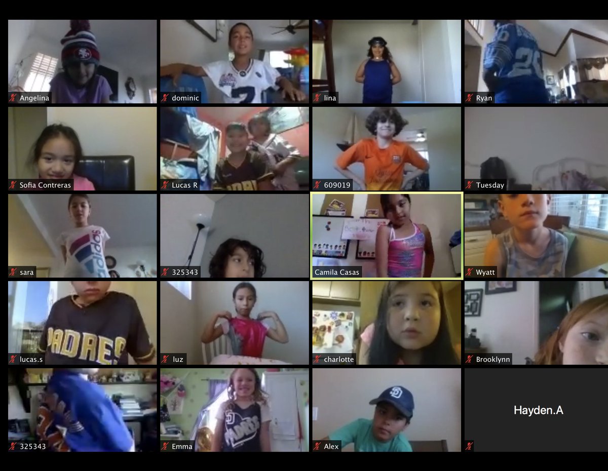 lorilavado's tweet photo. Avocado spirit sports day on our Zoom meeting!🐊🏋️‍♂️⚽️🏈⚾️🏂🧘‍♀️🚴‍♀️🏇🏊‍♀️  @lorilavado @avocadogators @AvocadoPTA @CajonValleyUSD #AVOSpirit https://t.co/QIt3YMMJnN