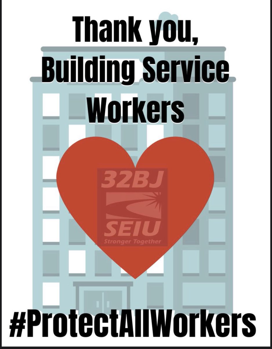 DavilaAssembly's tweet photo. Building service workers are on the front lines of this crisis providing the essential services we need to keep our city safe and secure. Let's stand with them today and every day. #ThankEssentialBuildingWorkers #ProtectAllWorkers @32BJSEIU https://t.co/AaP1A6kyr3