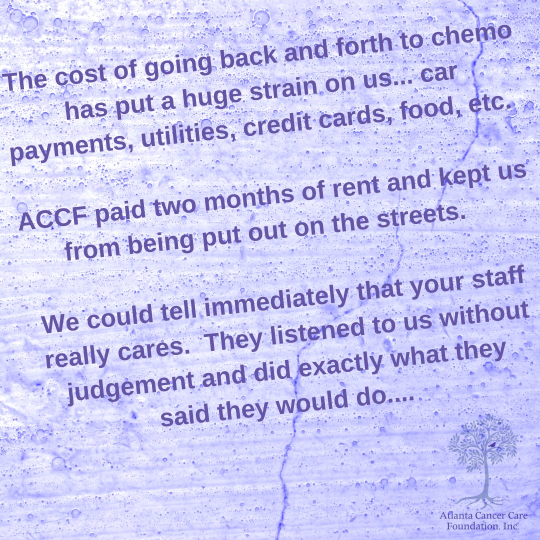 AtlCCFoundation's tweet photo. Every year, hundreds in Metro Atlanta work through ACCF to give financial assistance - and HOPE - to local cancer patients.  If you can, join us to help patients right here at home: 

Give online: https://t.co/bLRP6ZrZke

Text-to-give: Text code ACCF to 44321

@GivingTuesday https://t.co/31dGW9gICi