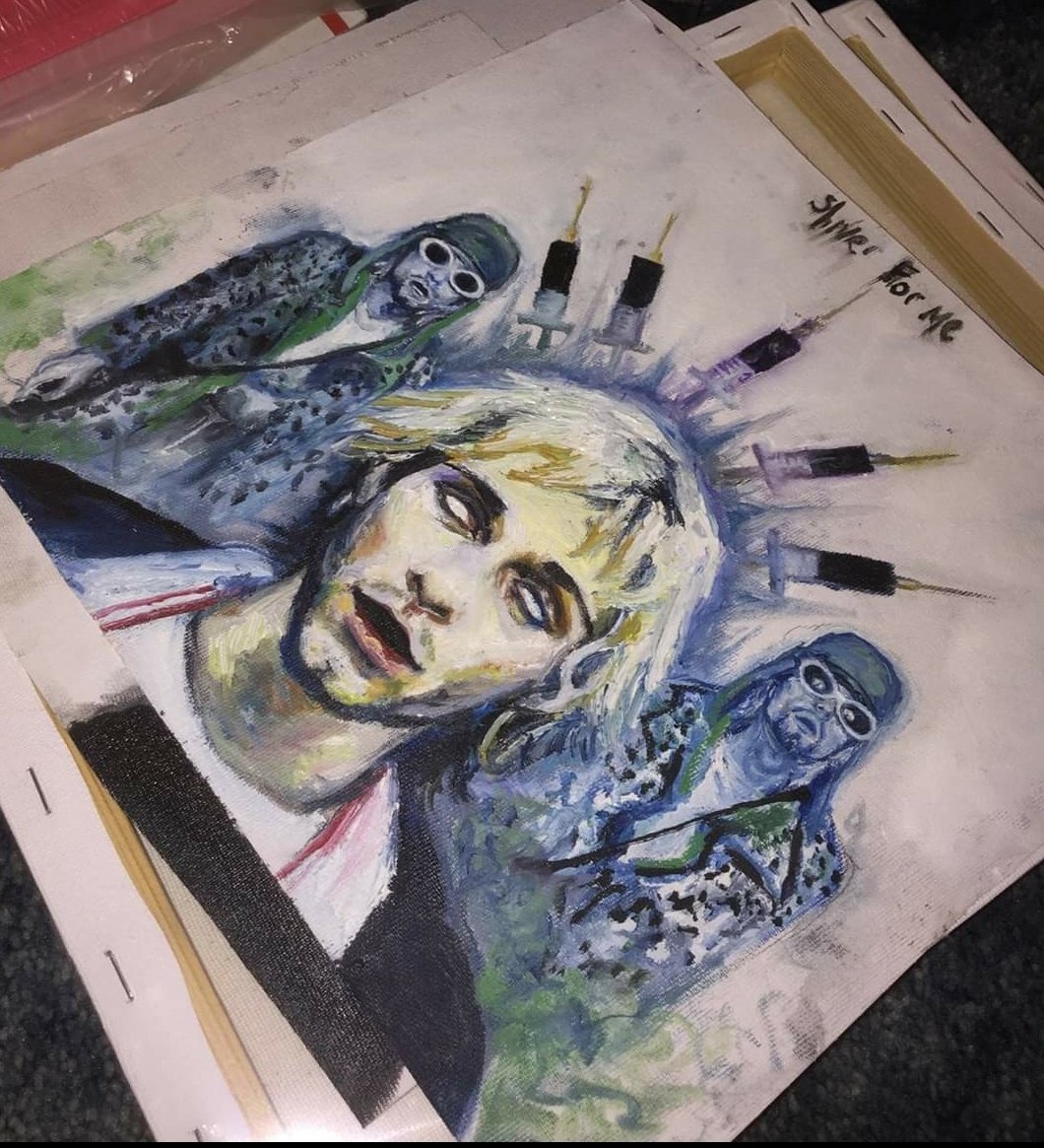 with___teeth's tweet photo. Starting a bid on eBay for my Hurt Cobain Original Oil Painting. RT pls💙💙
Link: https://t.co/S3guGUaPrp
#KurtCobain #boddah #Nirvana #KurtCobainPainting
#originalart #oilpainting #nirvanaart https://t.co/fCRvMKHcDL