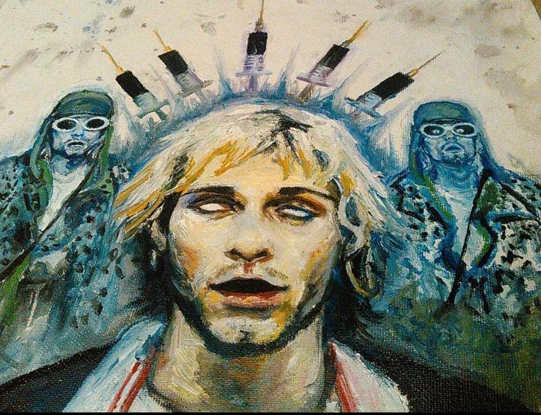 with___teeth's tweet photo. Starting a bid on eBay for my Hurt Cobain Original Oil Painting. RT pls💙💙
Link: https://t.co/S3guGUaPrp
#KurtCobain #boddah #Nirvana #KurtCobainPainting
#originalart #oilpainting #nirvanaart https://t.co/fCRvMKHcDL
