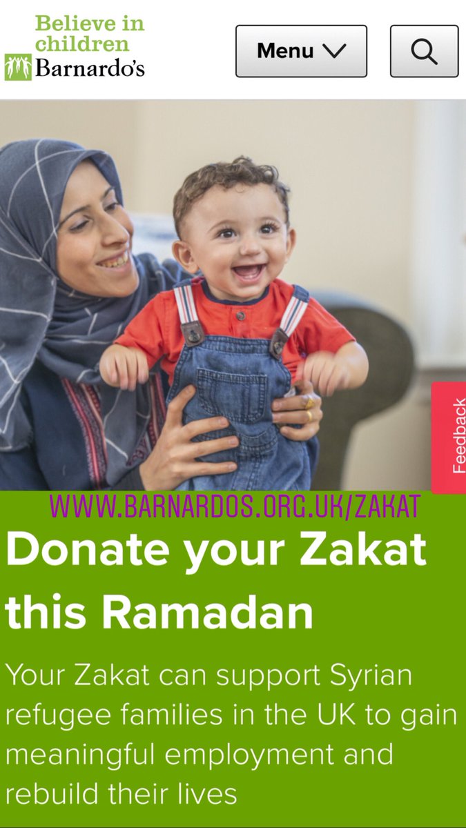 Raeesa_94's tweet photo. As part of our Ramadan Campaign Barnardo’s are now formally accepting Zakat donations for the first time. Donations can also be scheduled on MyTenNights. https://t.co/giI0lEm32q