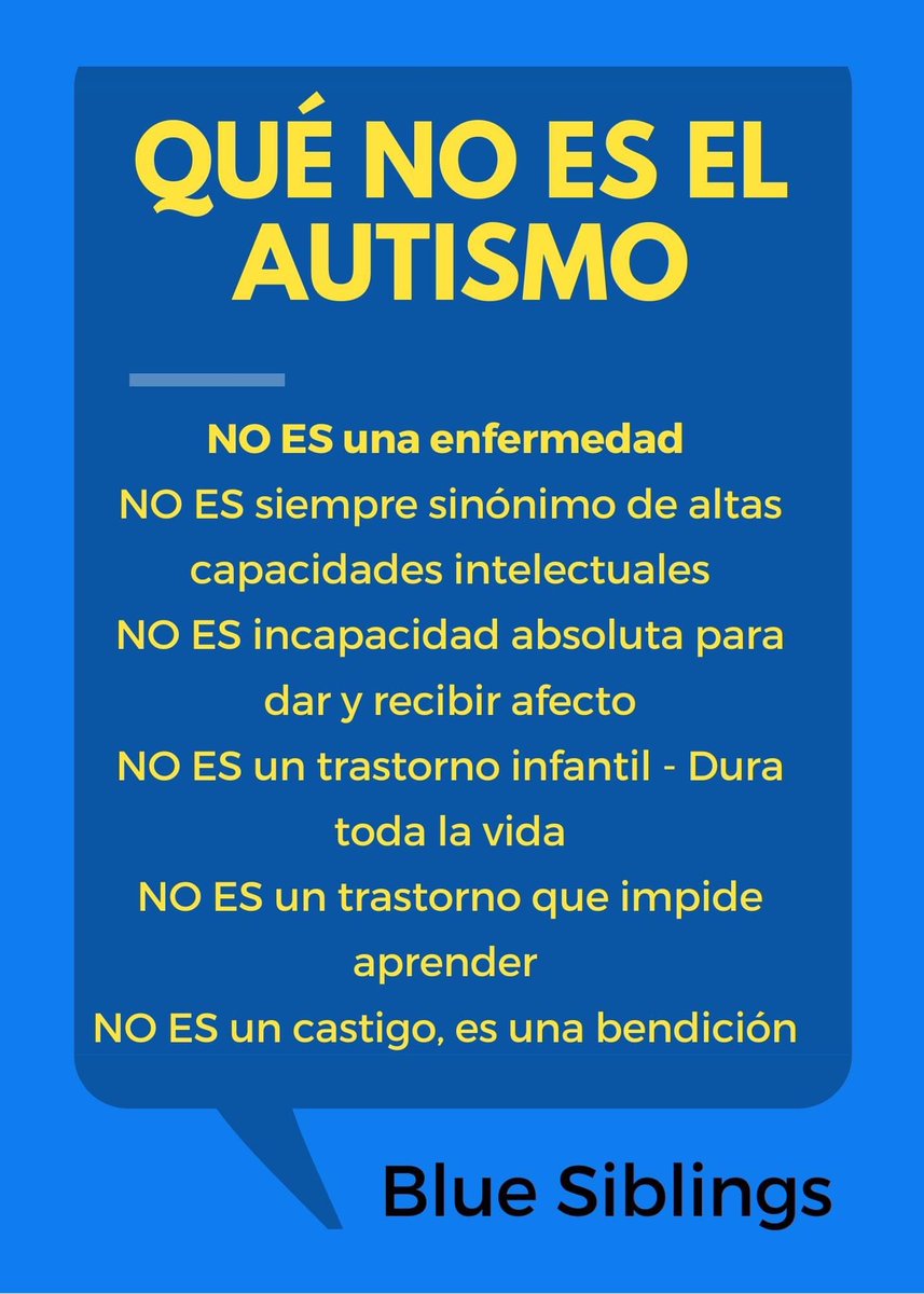 BlueSiblings's tweet photo. Qué no es el #autismo? https://t.co/4kNsDHidAw