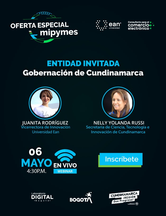 SecCTeICundi's tweet photo. #Atención📣 Mañana #SecCeI @nellyrussi estará en el Consultorio de Comercio Electrónico de la @UniversidadEan en el programa de Mipymes, donde nos manifestará el apoyo a los cundinamarqueses.
#Cundinamarca
#RegionQueProgresa
#SecCeIcundi https://t.co/iC1HtVrQvy