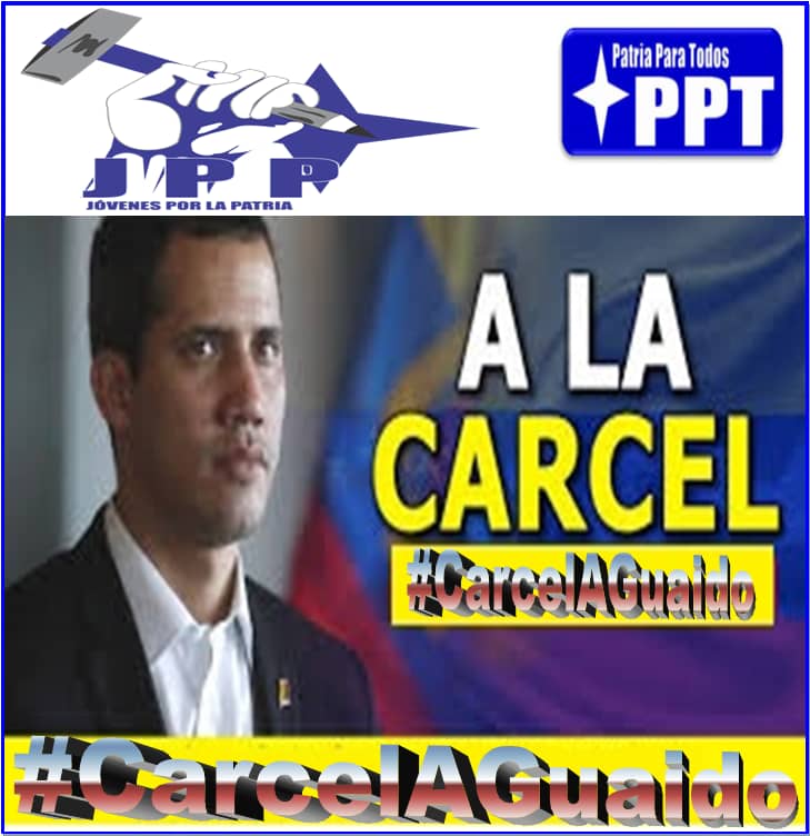 NacionalJpp's tweet photo. Exigimos como juventud venezolana #CarcelAGuaido, ya es hora @TarekWiliamSaab de ejercer la Acción Penal, por el delito de traición a la Patria ¡No más impunidad! @NicolasMaduro @PartidoPSUV @WalterDossier @PPTOficialve @ppt_uzcategui @JSuperlanoPPT @jpp_maria @navor_8 #JuvPPT https://t.co/YWQ9AgpGlc
