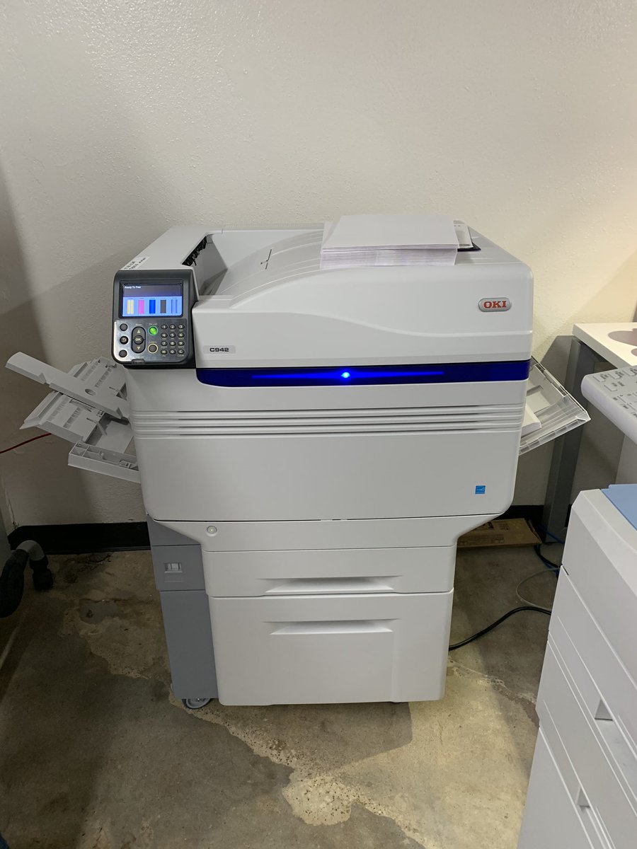 RobTysdal's tweet photo. Another successful install with @MimakiUSA #ucjv and @OKIData #942. @BarneyFiber is your one stop shop for #wideformat and production-printing #clampitt #familyrunsince1941 #thepaperpeople #floorgraphics #envelopes https://t.co/twtSjfVmnf