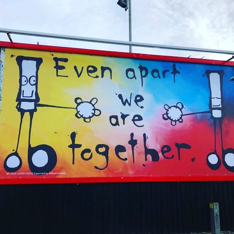 These words couldn't be stronger! Thank you @MyDogSighs - ❤️❤️ #loveportsmouth #localart #empoweringlocalspirit @tpaPortsmouth @tsa_trust #evenapartwearealltogether #TeamTPA 
@portsmouthtoday @LoveSouthseaUK @ShapingPortsmth @StephenMorganMP