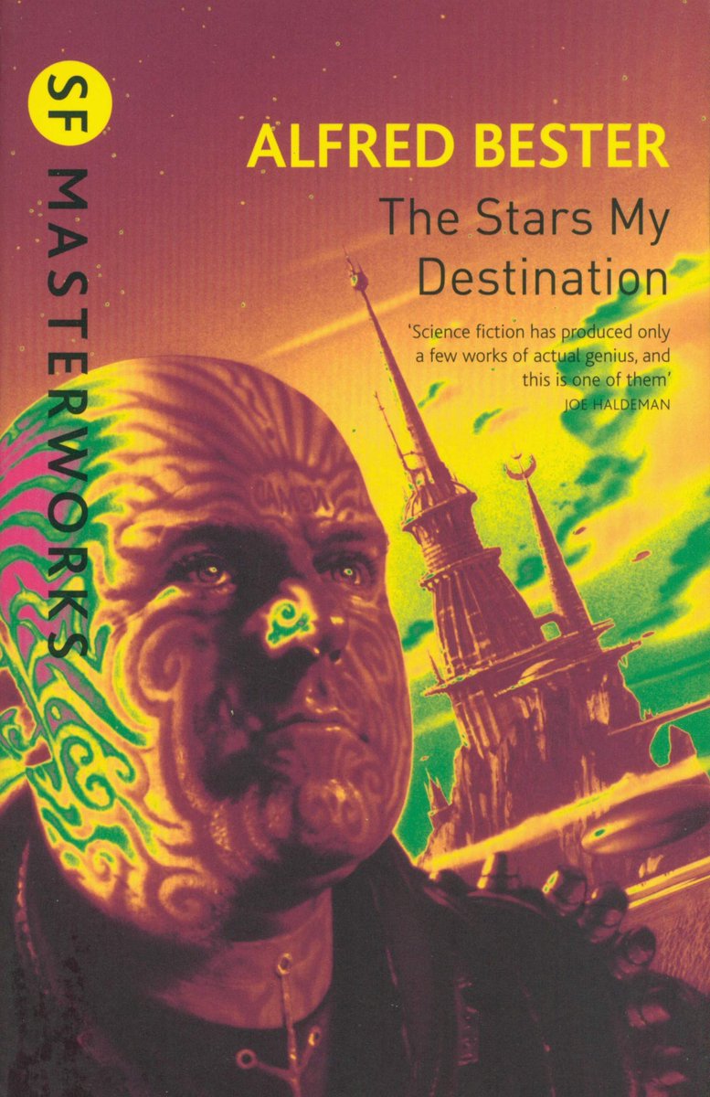 The Stars My Destination, lovely bit of Alfred Bester scifi. Teleportation, cool weird stuff, horrendous actions, espionage. A Masterwork for a reason.