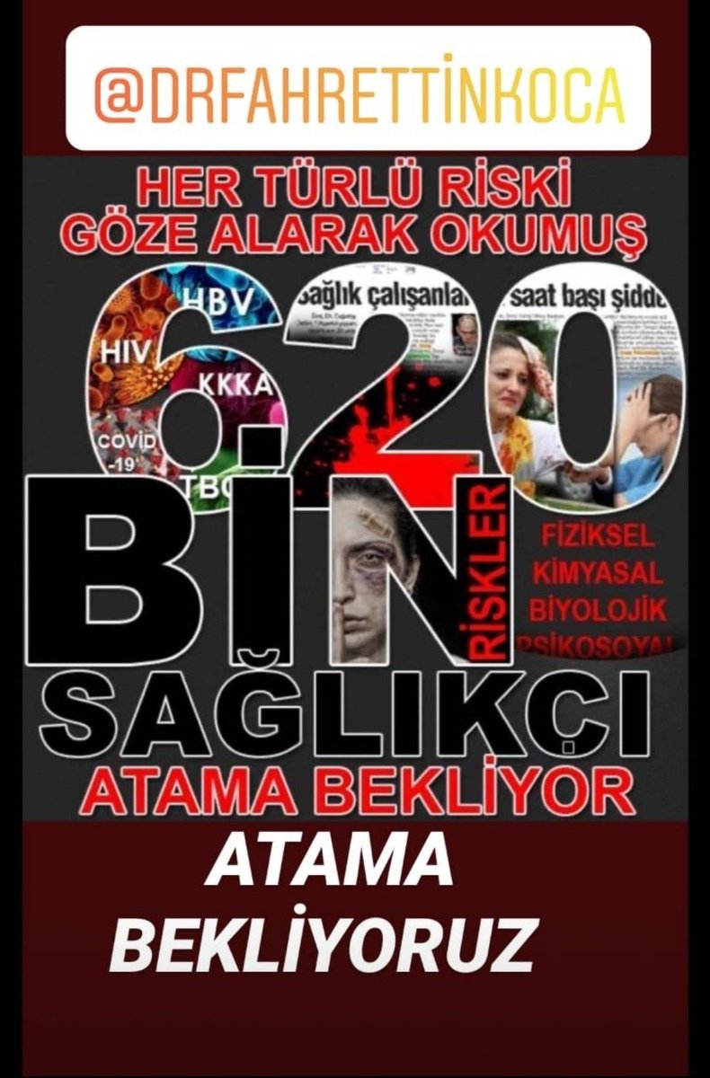 muzeyyensevkin's tweet photo. 📍Tüm riskleri göze aldılar!
📍Meslektaşlarına, vatandaşlara desteğe hazırlar!
📍Sağlık ordusuna görev verilsin!
📍Yeni atama şart!
📍600 bin sağlıkçı var!
#3BinAlımAzSağlıkçıTepkili https://t.co/vEr1grVBlN