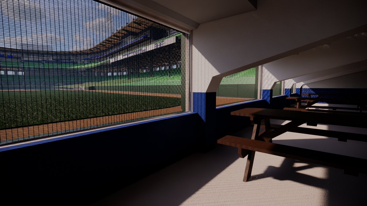 SportsBandbox's tweet photo. Grab a dog, a burger and a table then settle into the @Kingsford Picnic Area under the left field stands at old #ComiskeyPark. #TheComiskeyProject #Veeck #Virtual #Ballpark #grilling https://t.co/xaOsze3cif