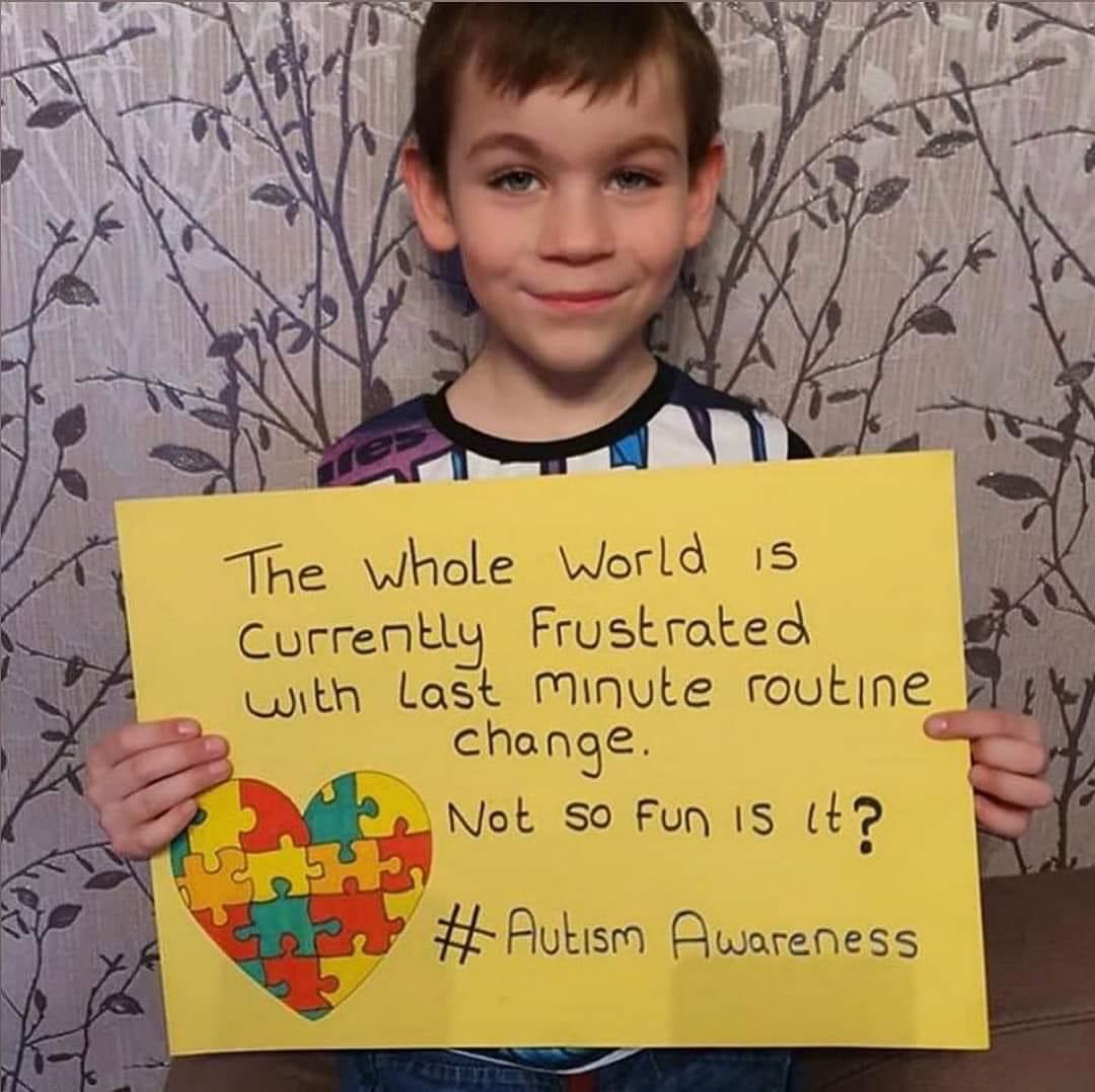 FeryaalTahir's tweet image. Every day in the life of Autism is planned out to every detail #AutismAwareness